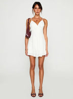 Moon Quartz Mini Dress White