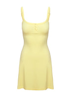 Baseline Rib Mini Dress Yellow