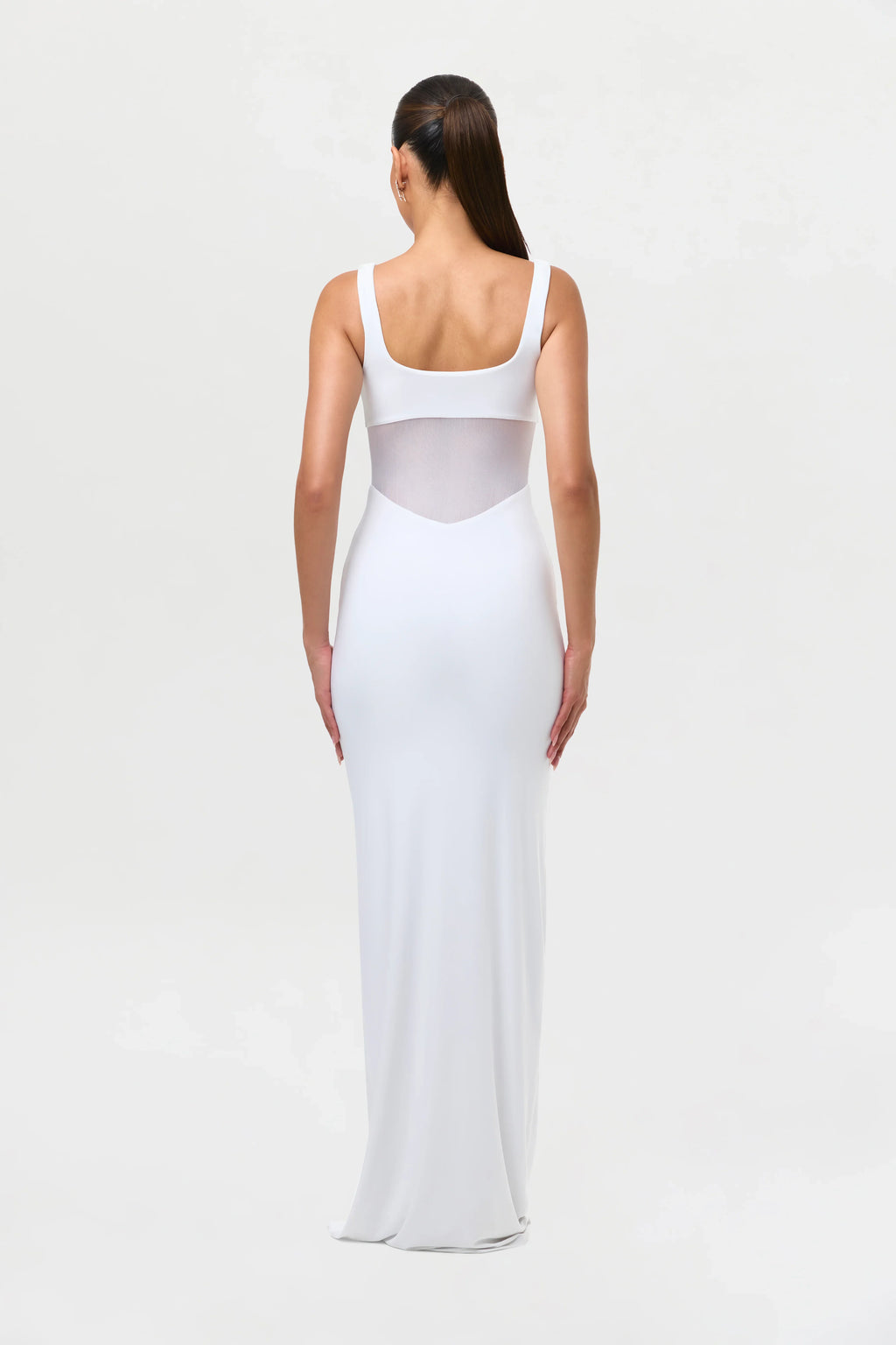 Hourglass Mesh Contrast Dress