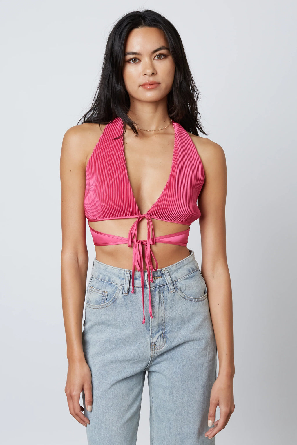 Pleated Halter Top