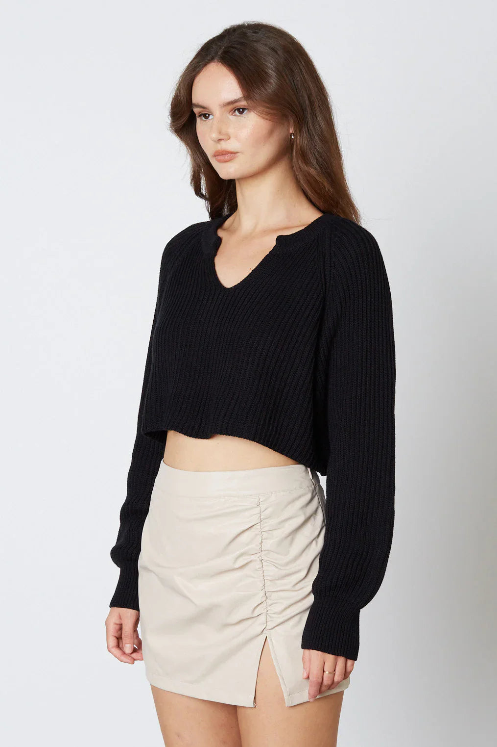 Ruched Mini Skirt