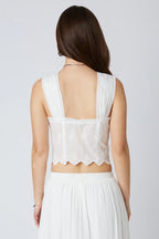 Eyelet Tie Top