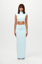NW Turtleneck Sleeveless Crop Top