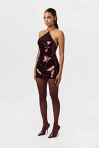 Sequin High Waist Mini Skirt
