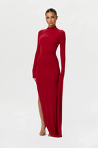Naked Draped Sleeve Maxi Dress