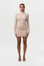 Ribbed-Knit Mini Skirt