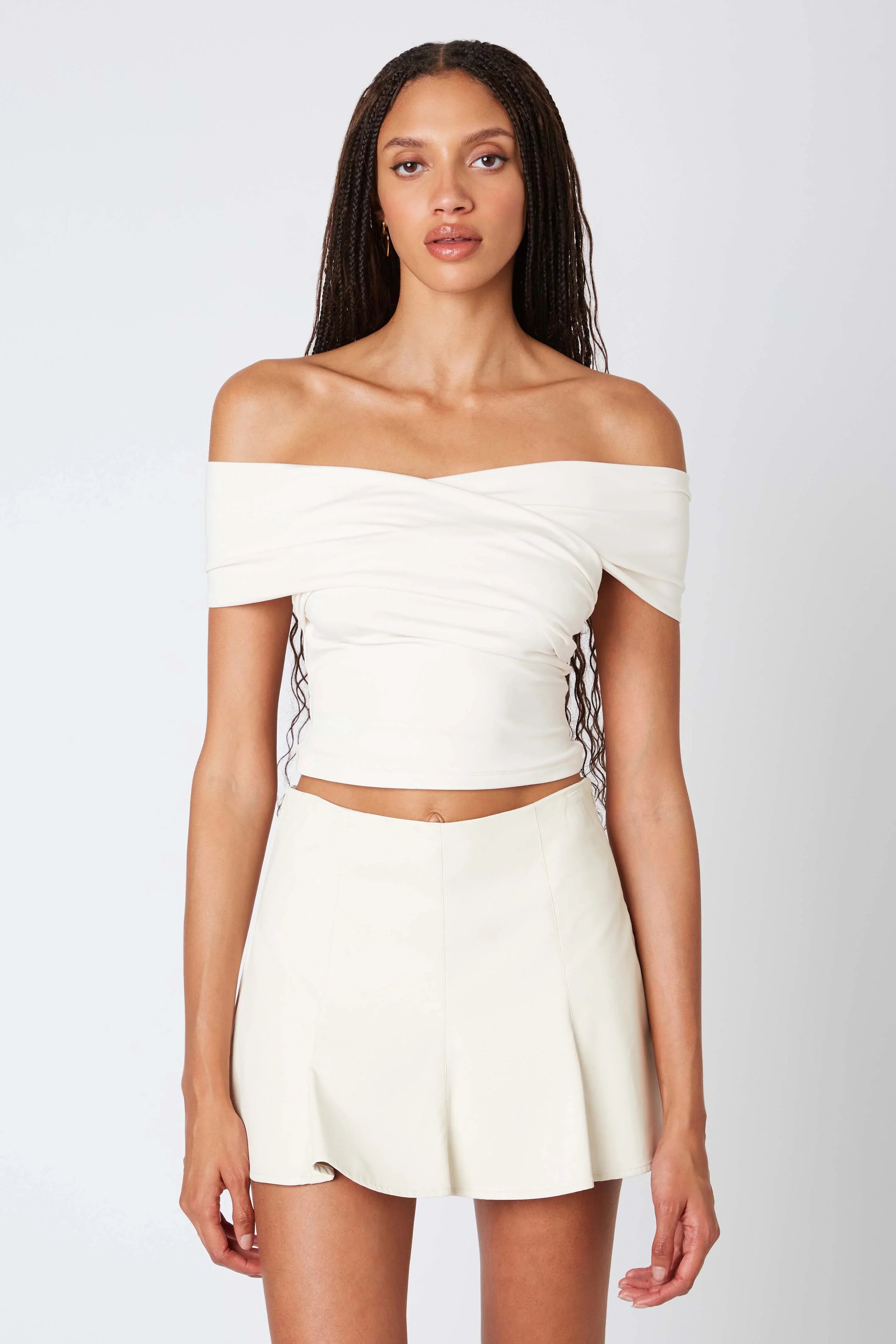 Criss Cross Off The Shoulder Top