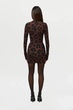 Naked Print Mini Dress