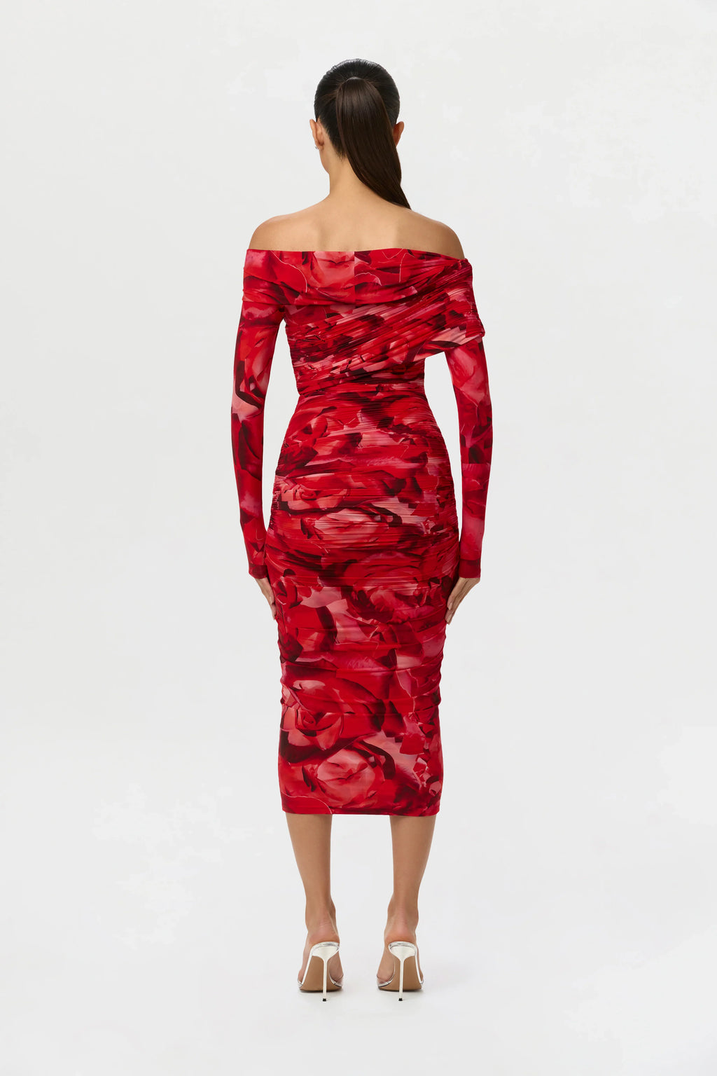 Bare Body Off-Shoulder Midi Dress