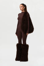 Faux Fur Plush Shoulder Bag