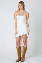 High Low Ruffled Dress