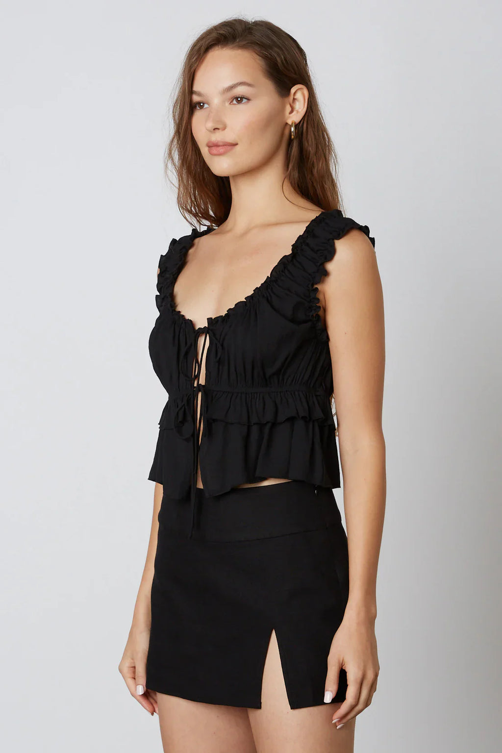 Ruffled Peplum Top