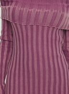 Kalesie Long Sleeve Rib Mini Dress Pink