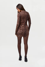 Naked Print Mini Dress