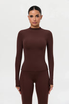 Naked Mock Neck Top