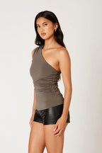 One Shoulder Knit Top