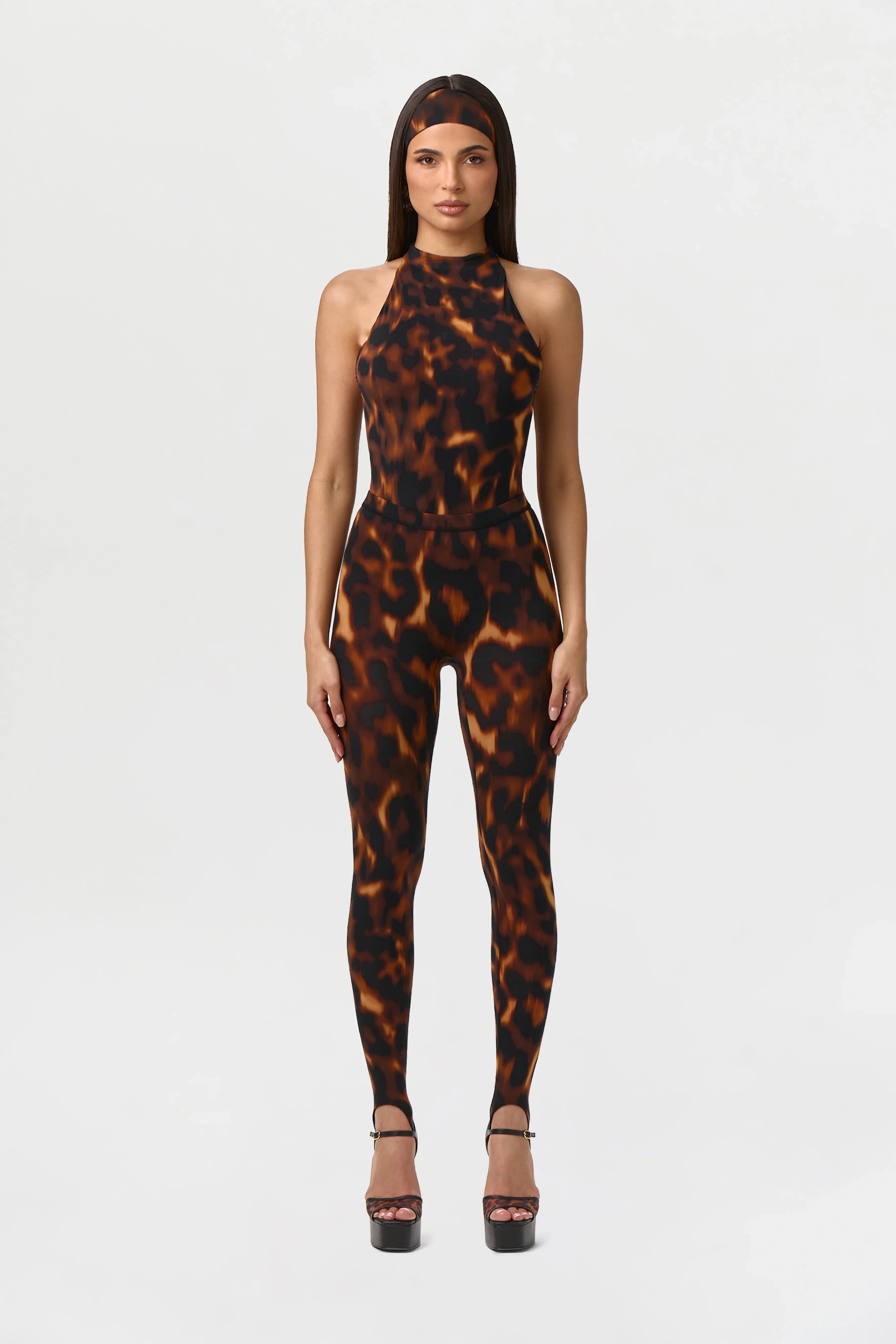 Naked Print Stirrup Legging