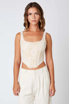 Knit Lace Corset Top