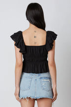 Smocked Ruffle Top
