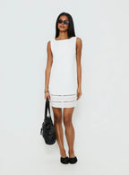 Haily Babydoll Mini Dress White