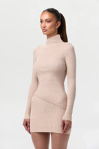 Ribbed-Knit Mini Skirt