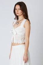 Eyelet Tie Top