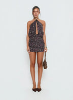 Drifting Away Chiffon Mini Dress Paisley