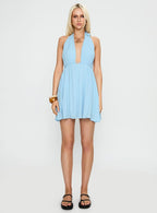 Saddler Mini Dress Blue