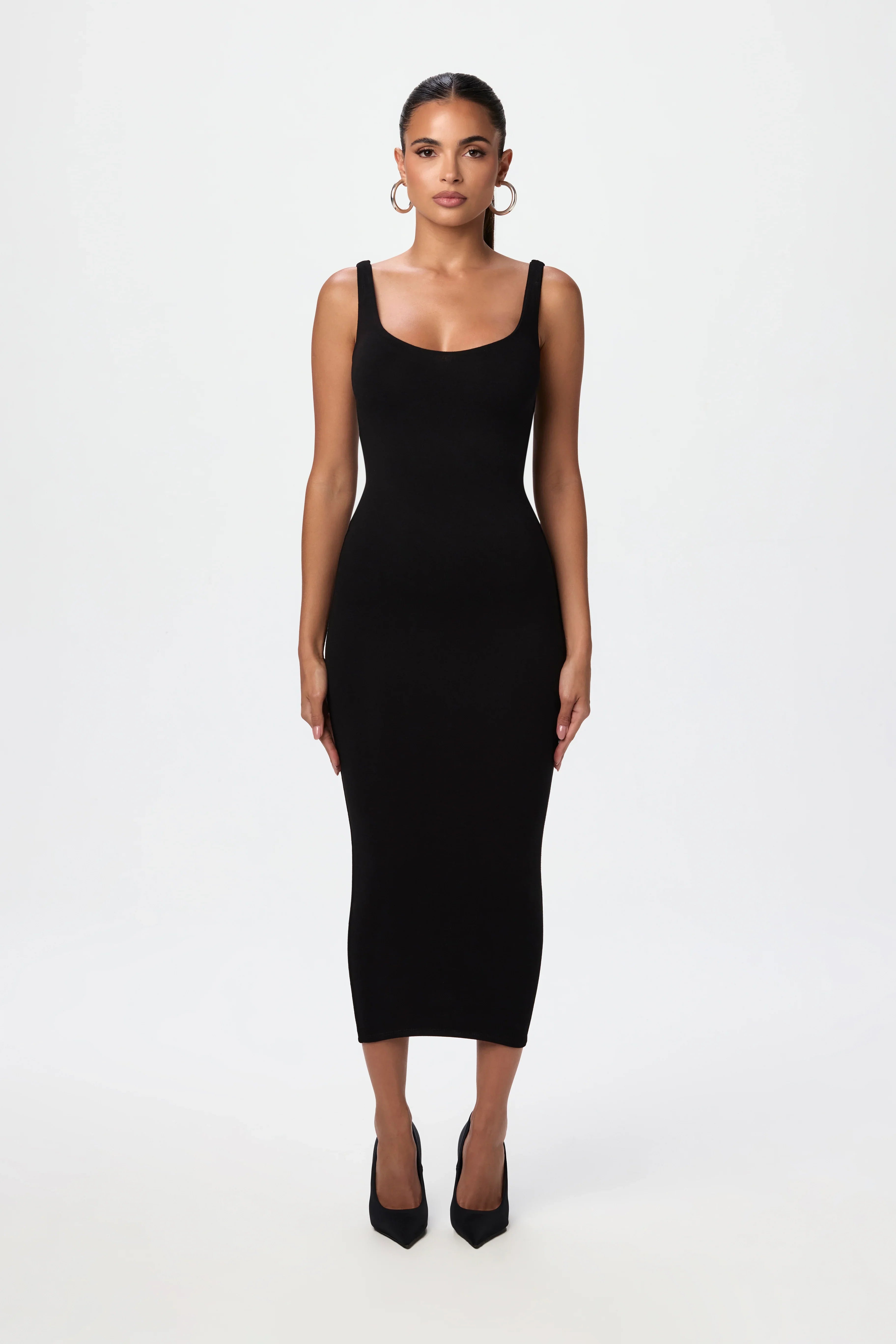 NW Sculpt Tank Midi Dress