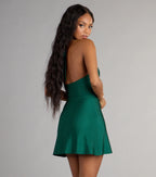 Kiss Me Later Halter Mini Dress