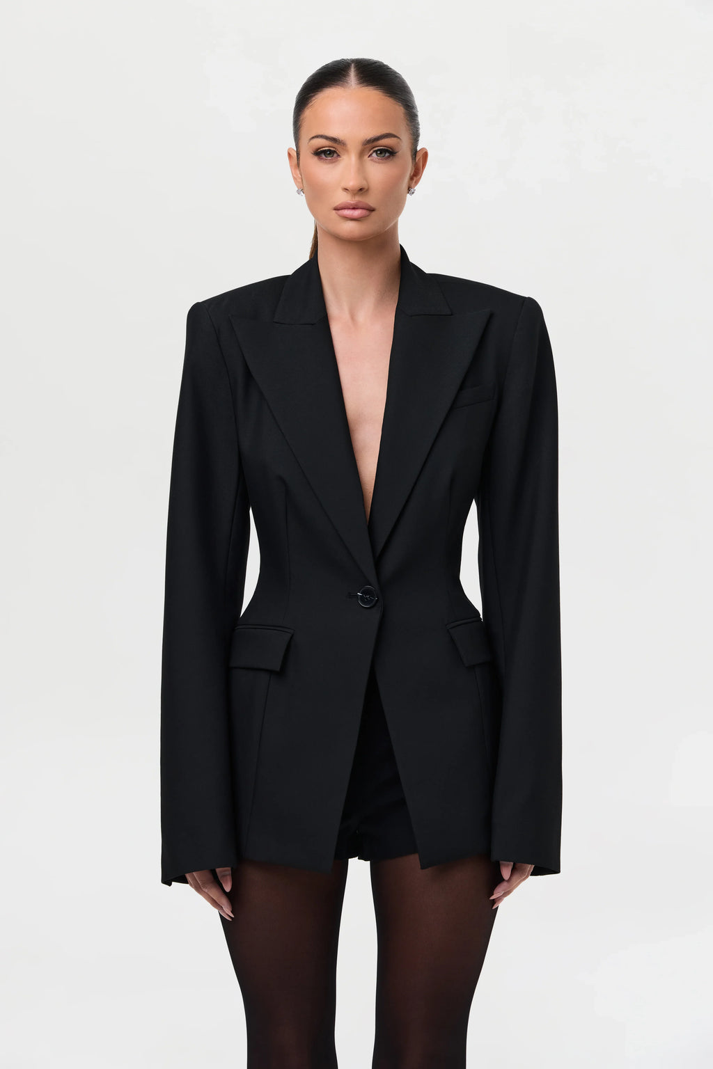 High Waist Suited Shorts
