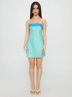 Phillipa Mini Dress Aqua