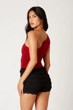 One Shoulder Knit Top