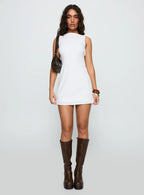 Kaeli Keyhole Mini Dress White