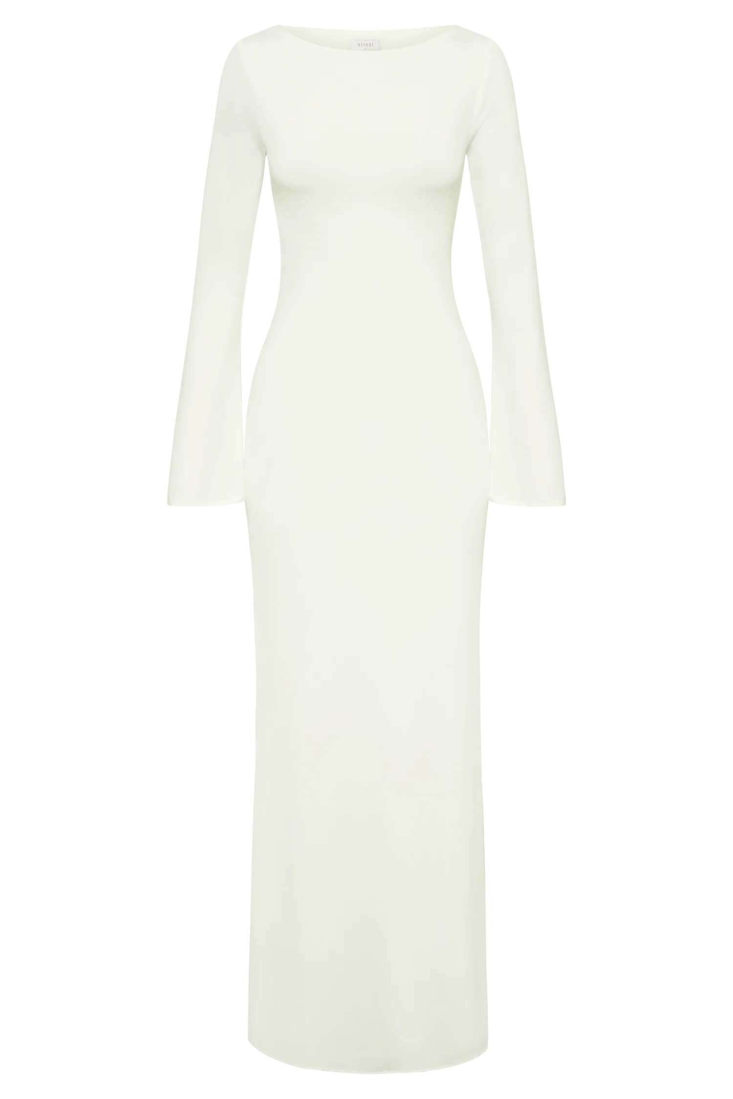 Tarna Slinky Fishtail Maxi Dress - Ivory