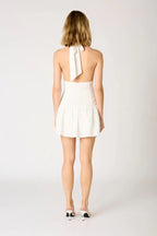Dropwaist Halter Mini Dress