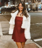 So Your Vibe Strapless A-line Mini Dress