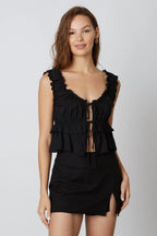 Ruffled Peplum Top