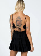 Summer Break Mini Dress Black
