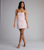 Jaimie Bow Lace-Up Mini Dress