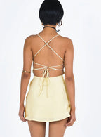 Celena Mini Dress Yellow