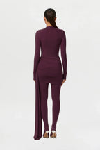 Naked Ruched Drape Mini Skirt