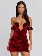 NARNIE MINI DRESS RED
