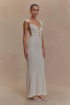 Ezra Lace Maxi Dress - Ivory
