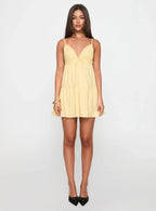 Nicoletta Mini Dress Lemon