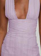 Alsace Mini Dress Lilac