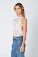 Butterfly Lace Tank
