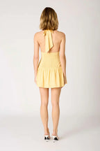 Dropwaist Halter Mini Dress