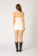 Smocked Ruffle Tube Top