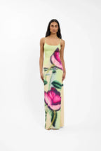 Slip Dress | Lime Floral